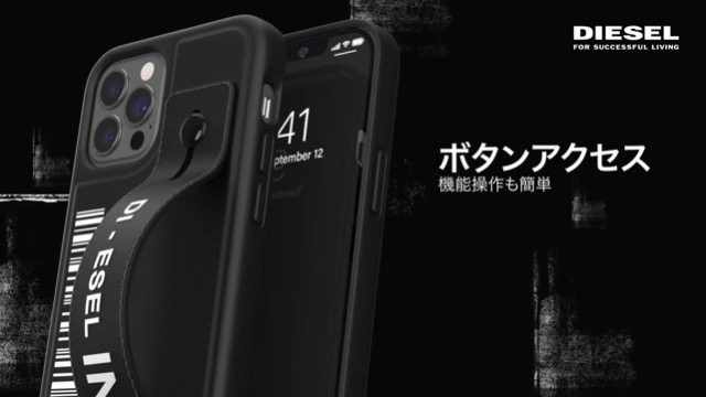 Amazon.co.jp: DIESEL iPhone14Plusケース レザー ハンドストラップ
